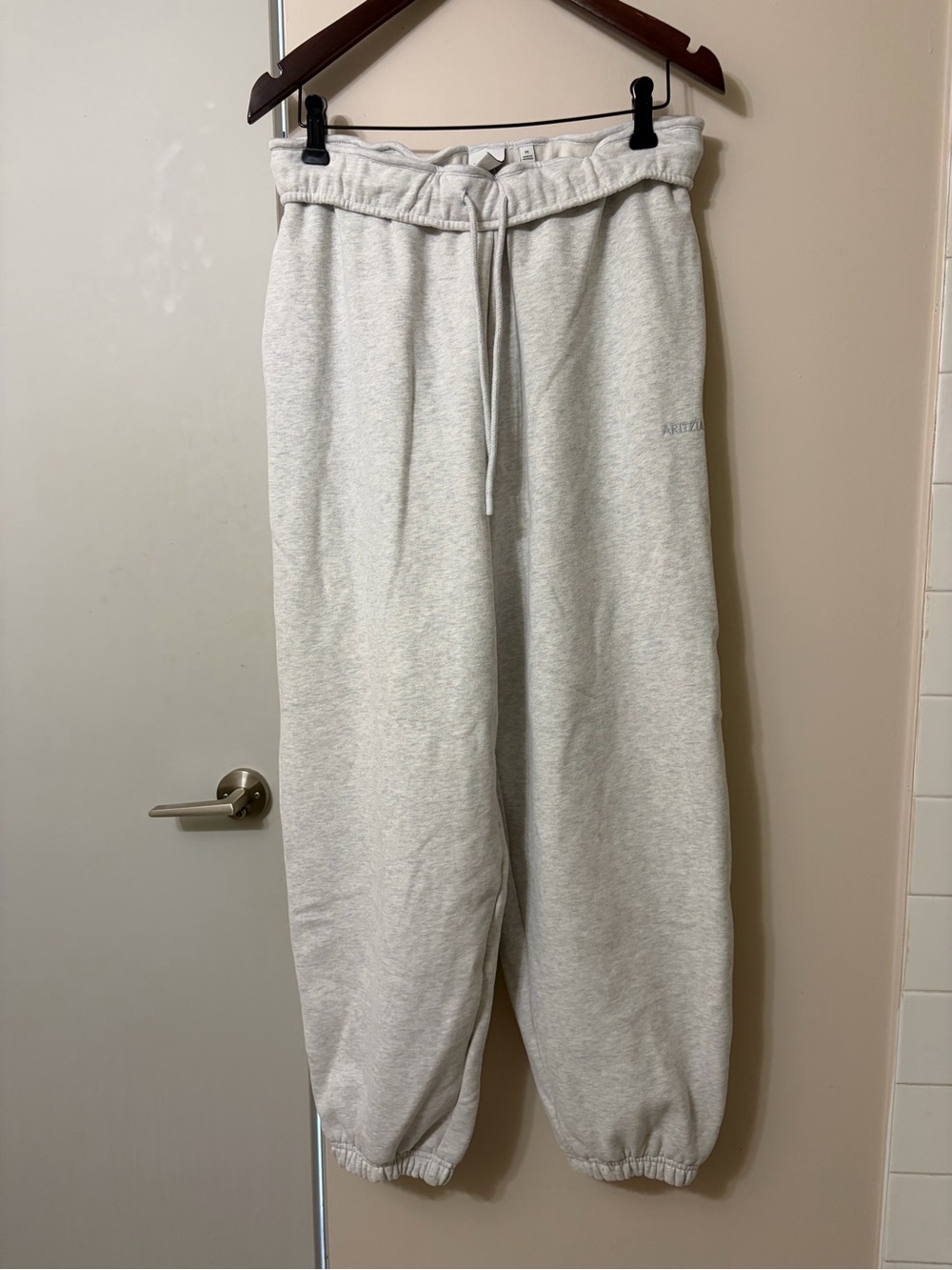Aritzia Light Heather Gray Drawstring Sweatpants